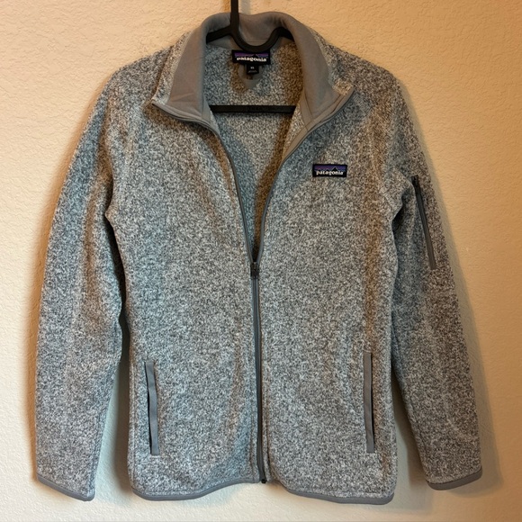 Patagonia Better Sweater Hoody Womens XS Gray Full Zip Outdoor Hiking Athleisure - Picture 1 of 10